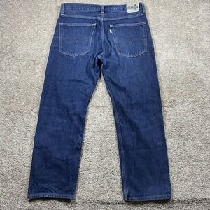 Levi's Silver Tab Baggy Jeans Mens 36x20 (Actual 35x28) Blue Denim Straight Y2K‎